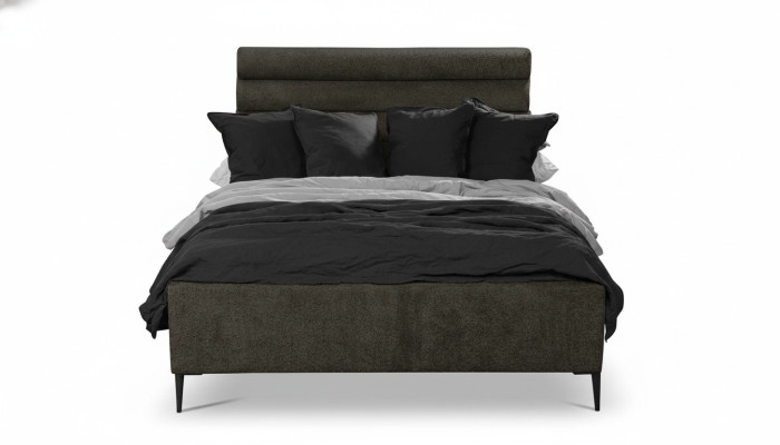 Textile bed gray design luxury double bedroom beds double bed.