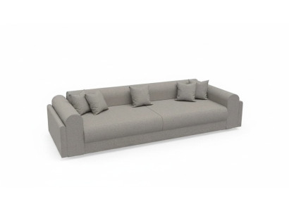 Designer sofa 3-seater gray fabric sofa sofas textiles couch three-seater 240cm