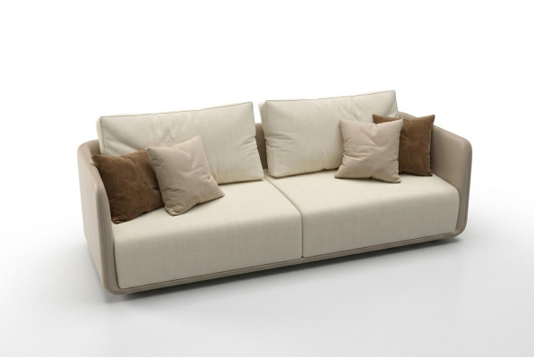 3-seater sofa furniture fabric three-seater luxury living room 235cm textile