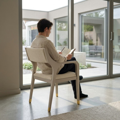 Design dining room chair with unique shaping, stylish modern new
