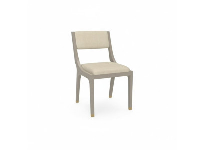Designer chair dining room chair fabric white real wood new