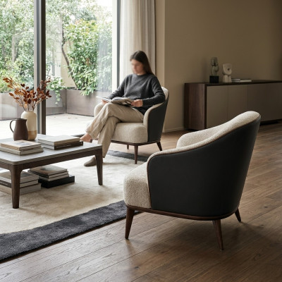 Armchair Seat Modern Design Living Room Brown Style Luxury Recliner