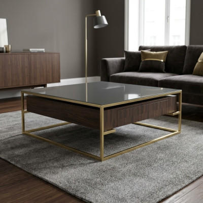 Design luxury coffee table living room coffee table modern wooden coffee tables