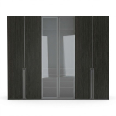 Wardrobe Closet Bedroom Closets Black Modern Wood New