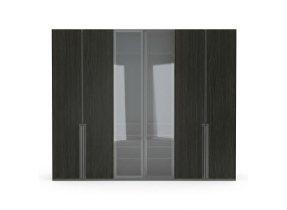 Wardrobe Closet Bedroom Closets Black Modern Wood New