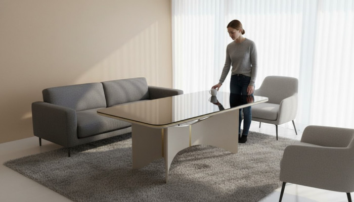Modern luxury table gray tables dining table design dining room new