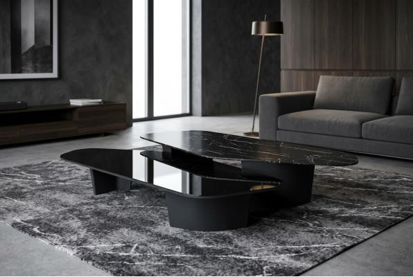 Luxury coffee table wood tables living room high-quality furniture side table