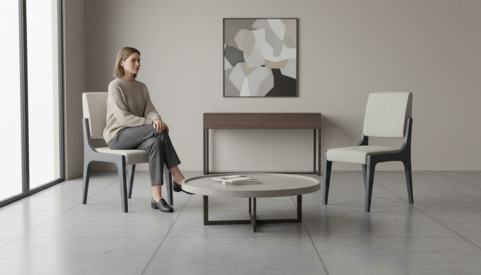 Gray Chair Dining Room Luxury Furniture Design Elegant Chairs Modern Wood New