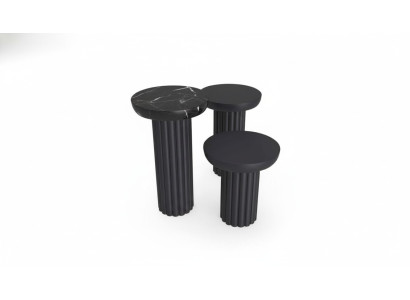 Side table, living room, luxury table design, side tables, black novelty
