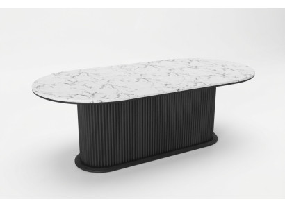 Dining table wood dining room table modern black oval table furniture modern new