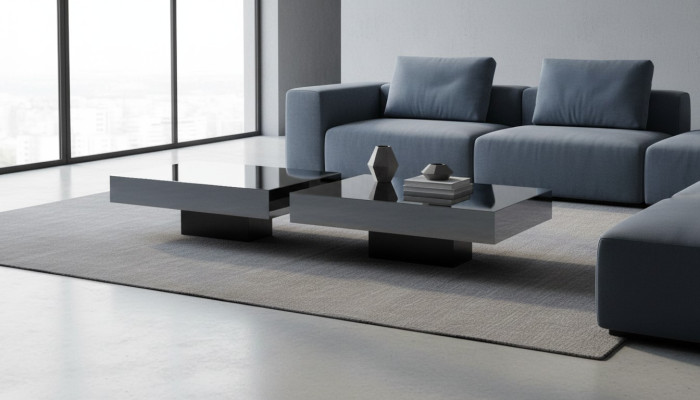 Coffee tables table luxury glass tables consoles design furniture set 2x new