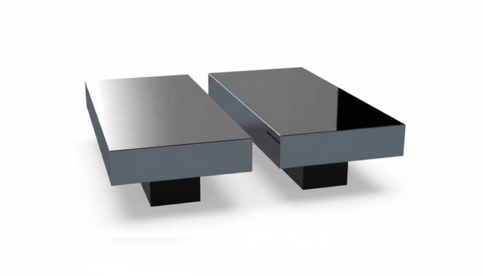 Coffee tables table luxury glass tables consoles design furniture set 2x new