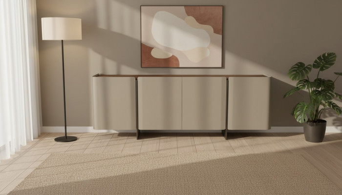 Modern wooden buffet for luxury living space 220cm