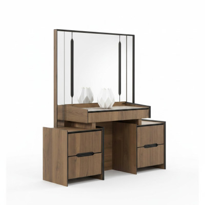 Elegant dressing table with mirror luxury furniture in the bedroom new