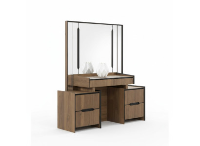 Elegant dressing table with mirror luxury furniture in the bedroom new