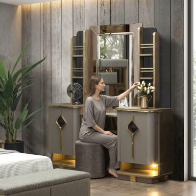 Stylish dressing table with mirror perfect furniture in the bedroom new