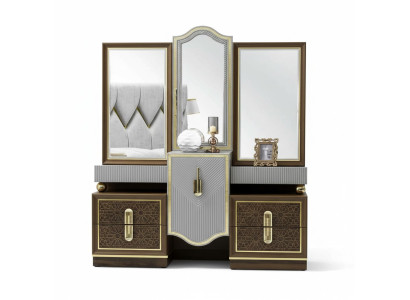 Modern design dressing table with mirror bedroom new luxury