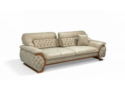 Chesterfield Adjustable Back Three-Seater Sofa Luxury Couch Furniture