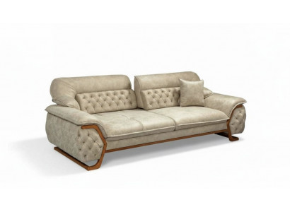 Chesterfield Adjustable Back Three-Seater Sofa Luxury Couch Furniture