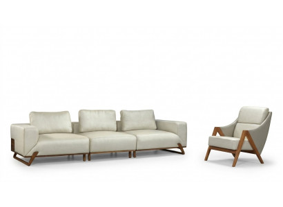 Sofa set 3+1 seater 3 armchairs upholstery fabric living room set 3-piece
