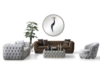 Luxury Sofa Set 3+3+1 Seater Design Sofa Upholstery Modern Set