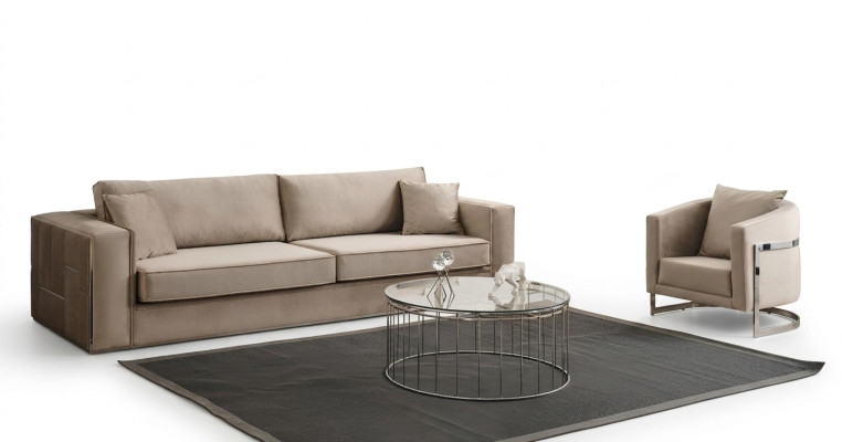 Sofa set 2 piece living room complete sofa suite 3+1 seater furniture textile