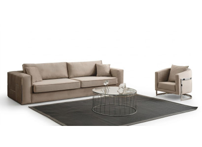 Sofa set 2 piece living room complete sofa suite 3+1 seater furniture textile