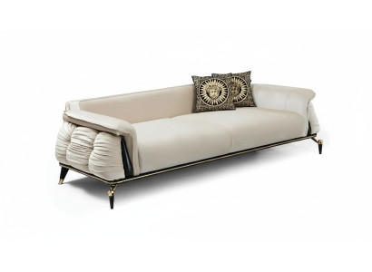 Stylish sofa 3-seater living room perfect textile sofa upholstery couches