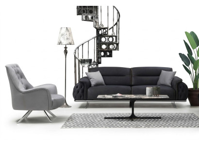Set sofa suite 3+1 seater upholstered suite luxury 2-piece living room furniture sofa