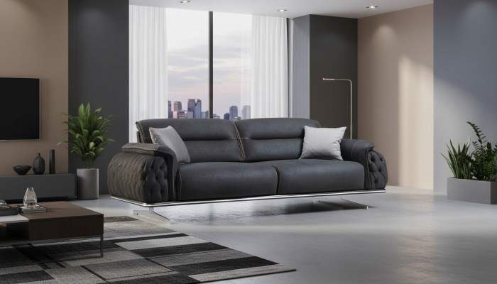 Perfect soft 3-seater sofa for living room fabric upholstery furniture new luxury