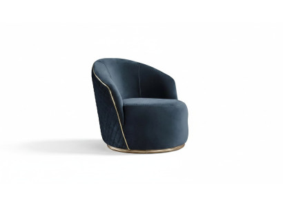 Luxury Armchair Upholstery Relax Lounge Club Furniture Design Armchair Blue New