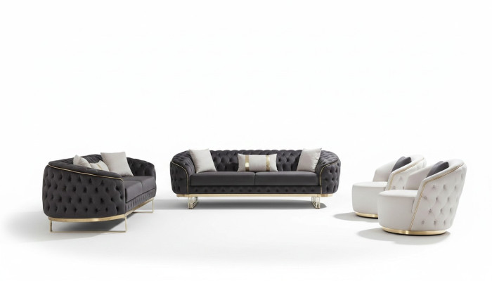 Luxury sofa set 4-piece 3+3+1+1 seat sofa couches furniture couch living room