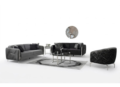 Modern Sofa Set 3 pcs Living Room Luxury Sofa Suite 3+3+1 Seater Furniture