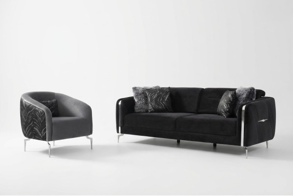Modern sofa set 2-piece living room luxury sofa set 3+1 seater furniture