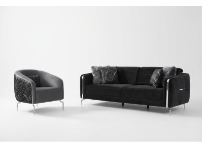 Modern sofa set 2-piece living room luxury sofa set 3+1 seater furniture