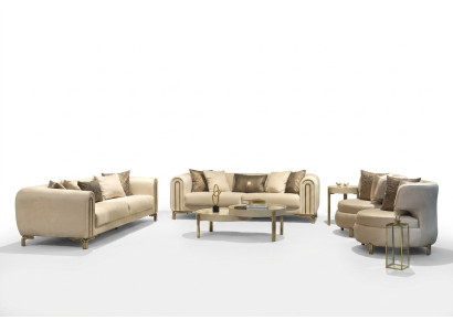 Sofa suite 3+3+1 seater seat cushion couch set design sofa new 4-piece fabric