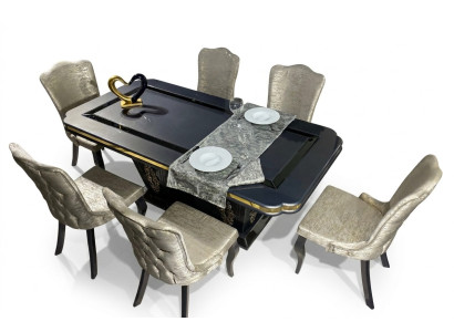 Dining room set dining group table 7-piece complete set dining table 6 chairs suite