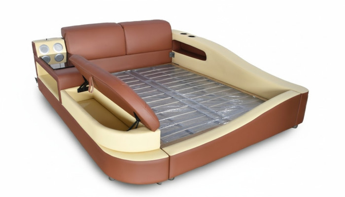 Multi-function Bed Luxury Hotel Double Bed Design Furniture 180x200
