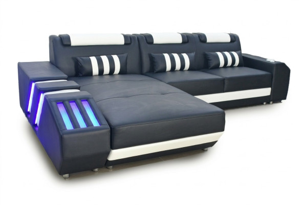 Corner sofa corner suite sofa couch upholstery living landscape suite L shape
