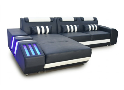 Corner sofa corner suite sofa couch upholstery living landscape suite L shape