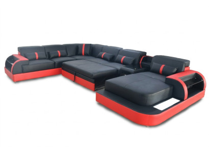 Multifunction Sofa Couch Living Area Sofas Upholstered Sofas LED Bed Function