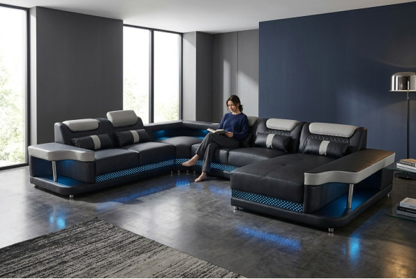 Luxury sofa upholstery furniture living landscape couches upholstery corner sofa corner suite