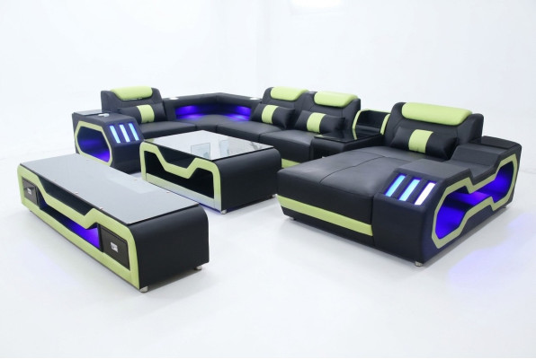 Living room set U-shaped corner sofa coffee table and TV stand modern new