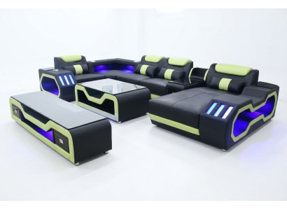 Living room set U-shaped corner sofa coffee table and TV stand modern new