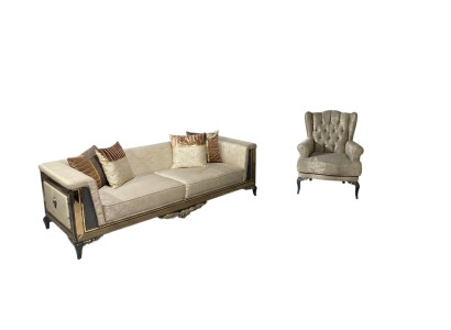 Design sofas upholstery couches textile relax sofa set 3+1 seater set
