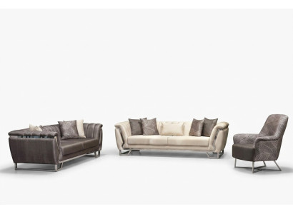 Luxus Sofagarnitur 3+3+1 Sitzer modern Set Design Sofa Polster Neu