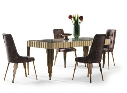 Modern Esstisch 4х Stühle Esszimmer Set Designer Garnitur 5tlg stil Tisch