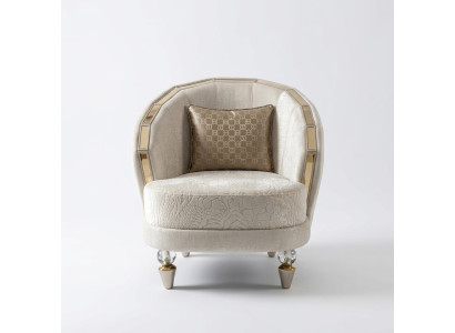 Sessel 1 Sitzer Wohnzimmer Textil Lounge Polster Luxus Sitz Relax neu