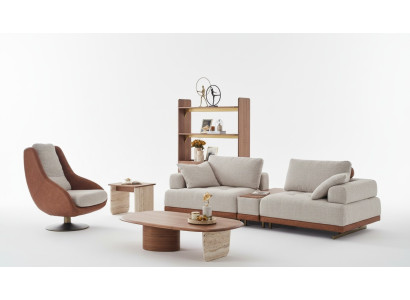 Modern sofa set 3+1 seater beige design set living room sofa couch