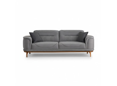 Modern gray sofa high-quality textile for a living room new